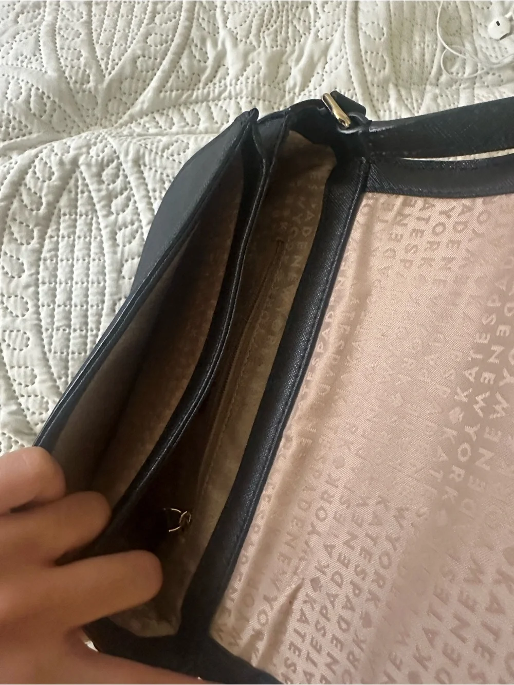 Kate Spade Two-Tone Cream and Black Bag